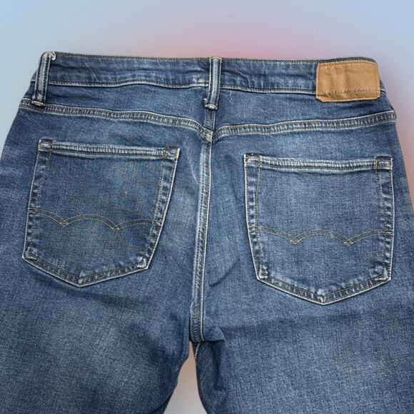 AMERICAN EAGLE Men’s 31 x 32 ATHLETIC FIT Blue Jeans - Picture 3 of 4